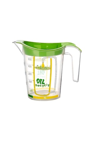 Kızartma Yağı Süzgeci - Sıvı Yağ Süzgeci 500ml Sarı