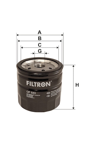 Filtron Ford Tourneo Connect 1.8 Tdci Yağ Filtresi 2002-2011