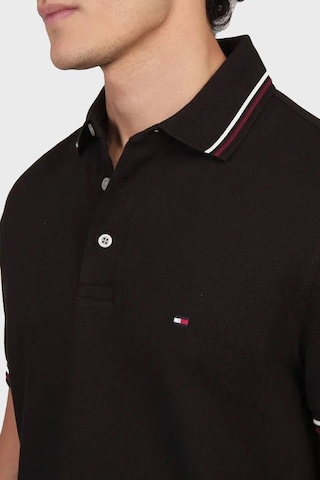 Tommy Hilfiger Erkek Siyah Logo Kısa Kollu Polo T-shirt SIYAH Siyah