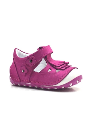 Hapshoe Hakiki Deri Püsküllü Pembe Yazlık Bebek Ilk Adım Ayakkabı (371976781) Pembe