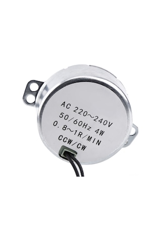 Vkemall Permanent Manyetik Senkron Motor, Düşük Tüketimli, Yüksek Torklu, Ac 220-240v, 4w, 2.5-3 Rpm, Fan, Isıtıcı, Jilet Rafları İçin