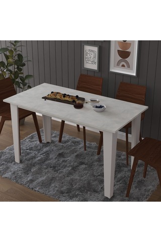 Yemek Masası Ym-01 Retro Taş Gümüş