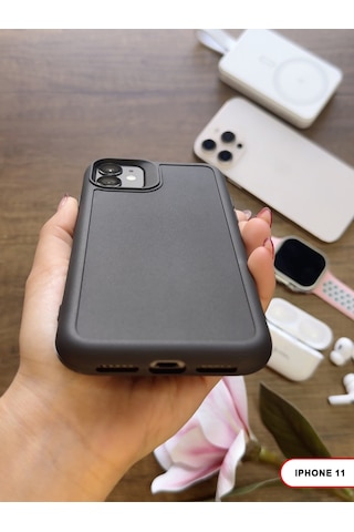 Apple iPhone 11 Uyumlu Kamera Korumalı Darbeye Dayanıklı Renk Atmayan Keep Silikon Kılıf Siyah