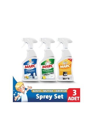 Marc Banyo + Mutfak + Airfryer Sprey 3x750 Ml