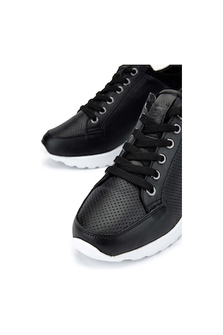 Tamer Tanca Kadın Hakiki Deri Siyah Deri Sneakers & Spor Ayakkabı 1063 04 Bn Ayk Sk24-25 Sıyah Dr Siyah