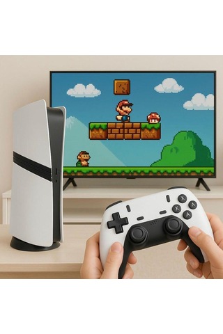 Gs5 Pro Retro Oyun Konsolu 30.000+ Dahili Oyun, 53 Emülatör, 1080p Hd, Kablosuz Çift Joystick