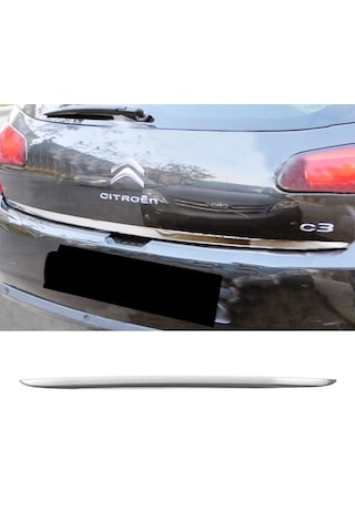 Citroen C3 2009-2016 Krom Bagaj Alt Çıta P.çelik