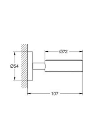 Grohe Essentials Cam Tutacak Mat Siyah - 1024662430 Krom