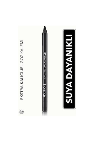 Suya Dayanıklı Jel Göz Kalemi Siyah -extreme Tattoo Gel Pencil-006 Onyx-8682536028882 00