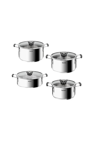 Tefal Optispace 8 Parça Çelik Tencere Seti 587635
