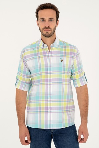 U.s. Polo Assn. Erkek Mint Gömlek Desenli 50283727-vr090 Mint