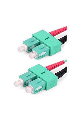 Alfafonet Sc/pc-sc/pc Multimode Om3 Dupleks 10 Metre Fiber Patch Cord
