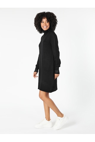 Colins Regular Fit Balıkçı Yaka Siyah Kadın Elbise Cl1061449 Q1 V 001