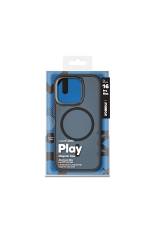Momax Play CaseForm Apple Uyumlu iPhone 16 Pro Max Magsafe Kılıf Siyah