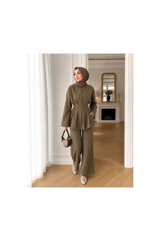 Unika Boutique Kadın Tesettür Takım Alt-üst İkili Takım Haki