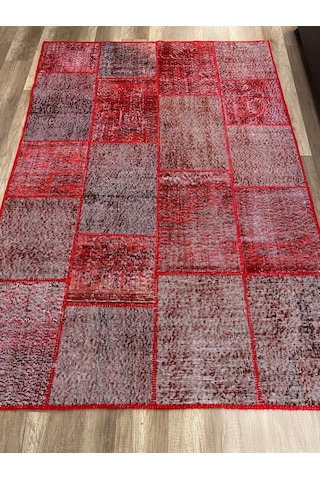 Hoom Rugs Patchwork Kırmızı El Dokuma Kilim