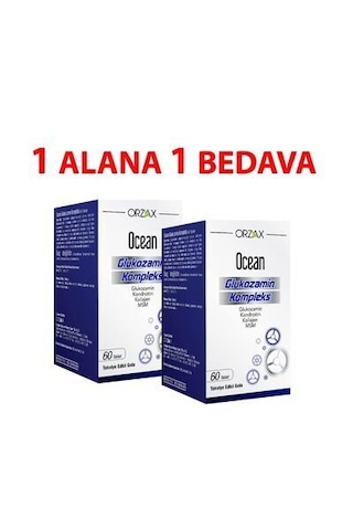 Orzax Ocean Glukozamin Kompleks 60 Tablet 2 Kutu