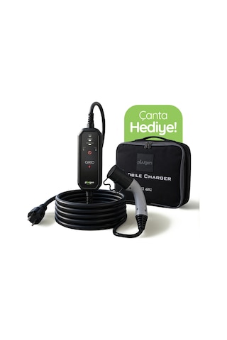 Plugen Grıd 1 Taşınabilir Elektrikli Araç Şarj Cihazı 3.7 Kw Tek Faz 10-16a Type 2 5 Metre Çantalı