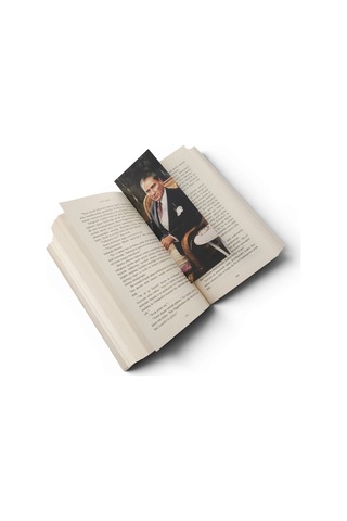 Atatürk 4'lü Kitap Ayracı Kalın Geniş Kesim 350 Gr Hediyelik No:3