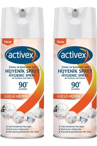 Activex Hijyenik Kumaş ve Yüzey Spreyi 400 ml X2