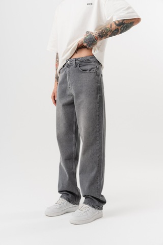 Respire Erkek Washed Baggy Pantolon Koyu Gri