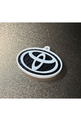 Markanıza Özel Petek Desenli Toyota Logolu 3d Anahtarlık