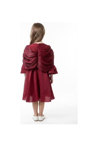 Xo Kids Kız Çocuk Elbise 3-10 Yaş 989 Bordo