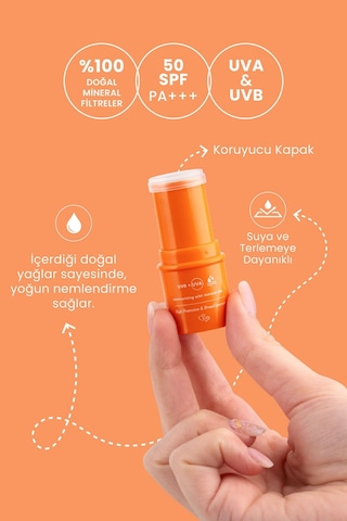 Bade Natural %100 Mineral Filtreli 50 Spf Besleyici Güneş Koruyucu Stick