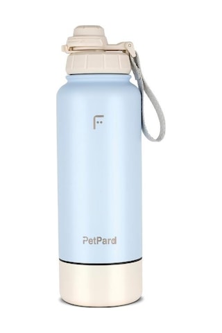 Petpard 2 İn 1 Kedi & Köpek Mama Kabı Ve Paslanmaz Çelik Termos, 1 Litre, Mavi
