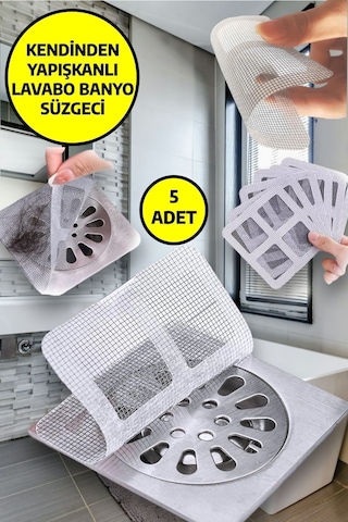 5'li Banyo Gider Süzgeci, Sineklik Tamir Kiti