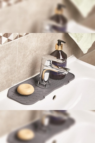 Silikon Lavabo Matı 13 36 Cm Gri