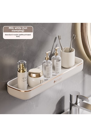 Monyee Duvar Tipi Banyo Dolapı, Delme Yok Kurulum, Makyaj Ve Havlu Saklama, Mutfak Organizer, Toplu Satış Krem Altın, Sap Sız Diğer