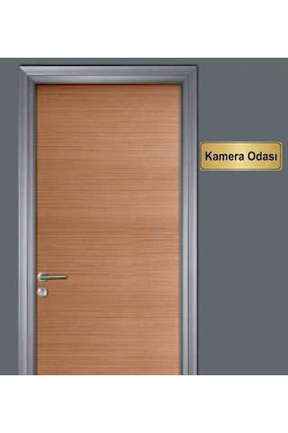 10X20 Cm Kamera Odası Yazılı Metal Yönlendirme Levhası