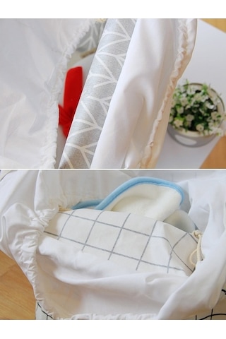 Willowhaven İskandinav Tarzı Katlanabilir Depolama Sepeti, Siyah Gri Giysi Kutusu, 25x25x40cm Dolap Düzenleyici DiğER