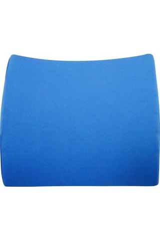 Viscofoam Ortopedik Bel Yastığı Ofis Sandalye Araç Koltuk Bel Destek Yastığı Visco Bel Yastığı Saks Mavisi