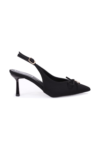 Dagoster Dza07-12042727 Siyah 8 Cm İnce Topuklu Abiye Kadın Ayakkabı