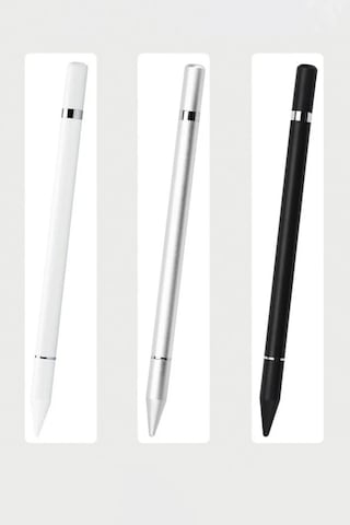 Büro Ev Ofis Touchscreen Cihazlar İçin Silver Dokunmatik Stylus Kalem