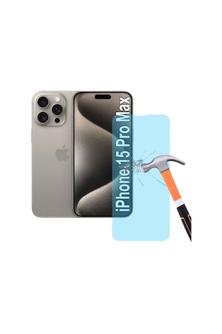 Apple iPhone 15 Pro Max Uyumlu Nano Cam Ekran Koruyucu