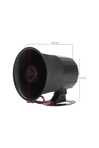 Carub Oto Alarm Sireni 6 Sesli 12 Volt 20 Watt 120 Db