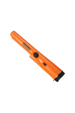 Maiyame Taşınabilir Yüksek Hassasiyetli Metal Dedektörü, Titreşim Ve Sesli Alarm, Led Işıklı, Pil Hariç, Turuncu Portakal