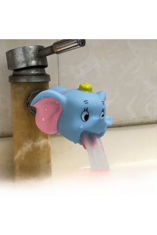 Geeroyoo Çocuklar İçin Kartun Köpek Balığı Desenli Ellik Su Tüpü - Suyu Önleyici, Kolay Kurulum, Hijyenik Eller Washer