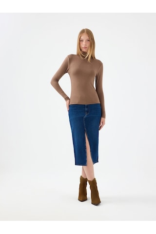 LOFT Slim Fit Kadın Etek Lf2041125 Q1.v1 Denim