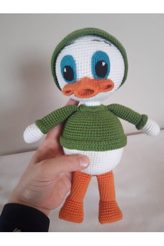 Amigurumi Yeşil Ördek Oyuncak