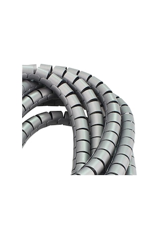 Ø30 Kablo Koruyucu Ve Düzenleyici Spiral 15mt Gri