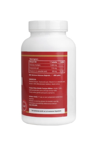 Kolajen Hyaluronic Acid Vitamin C 3 Kutu 540 Tablet Collagen
