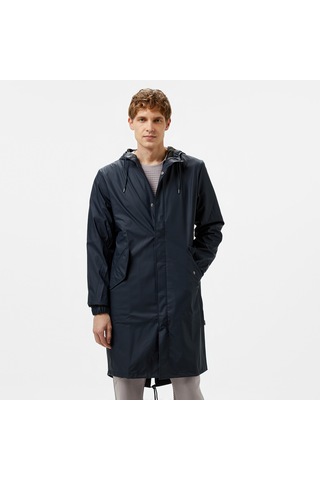 Raıns Rains Fishtail Parka W3 Unisex Lacivert Yağmurluk
