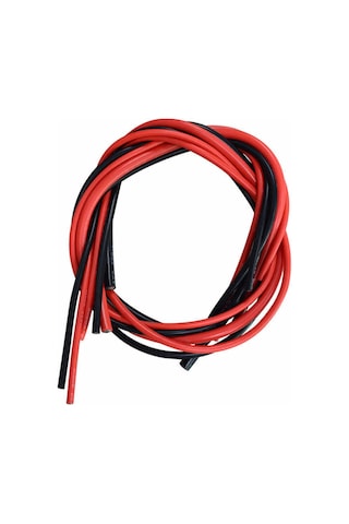 Robotistan 10 AWG Siyah Ve Kırmızı Silikon Kablo 1 M