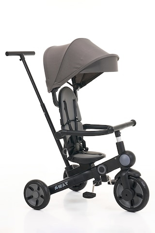 Flow 9in1 Smart Trike Çift Yönlü, Yatabilir, Katlanabilir, Denge Bisikleti Özellikli Bebek Ve Çocuk Bisikleti Gri