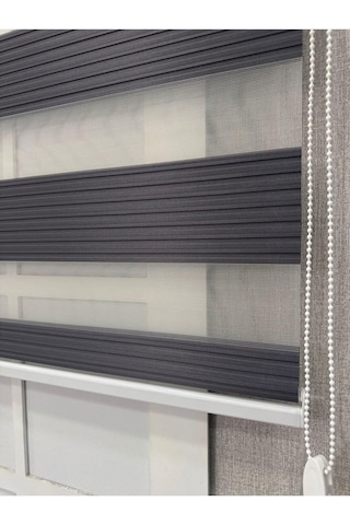 Zebra Stor Geniş Plise Güneşlik Perde, Antrasit Gri, 160 X 200 Diğer