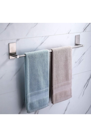 Zift Unique Paslanmaz Çelik Yapışkanlı Havluluk - Havlu Askısı 45 CM Krom